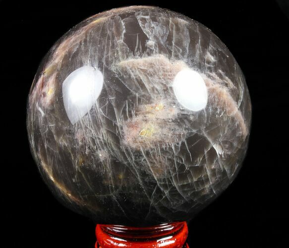 Polished Black Moonstone Sphere - Madagascar #78931